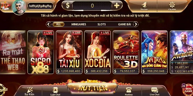 Hướng dẫn nhanh cách tham gia đánh tài xỉu tại Zowin